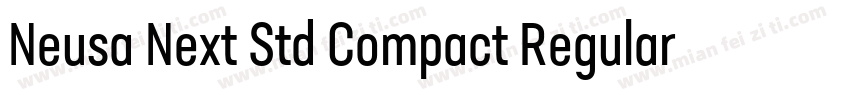 Neusa Next Std Compact Regular字体转换